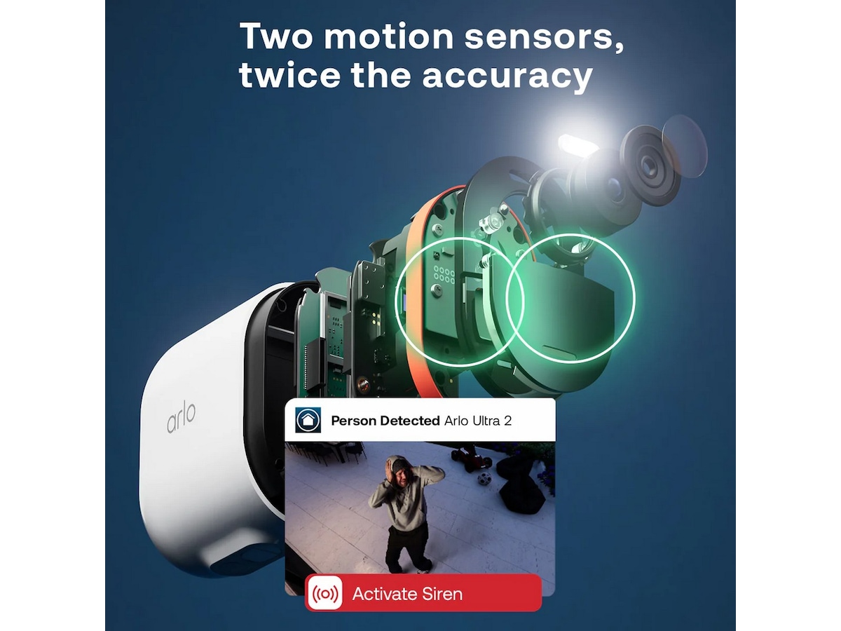 Arlo Ultra 3 4K overvågningskamera 4-pack Overvågningskameraer