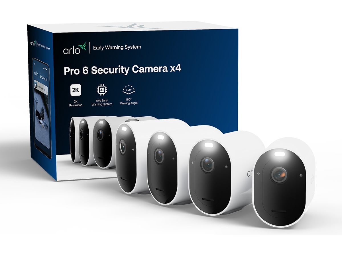 Arlo Pro 6 2K overvågningskamera 4-pack Overvågningskameraer