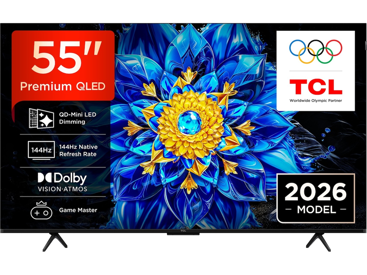 TCL T8D 55" 4K QD-Mini LED Smart TV (2026) 50 - 59 tommer TV
