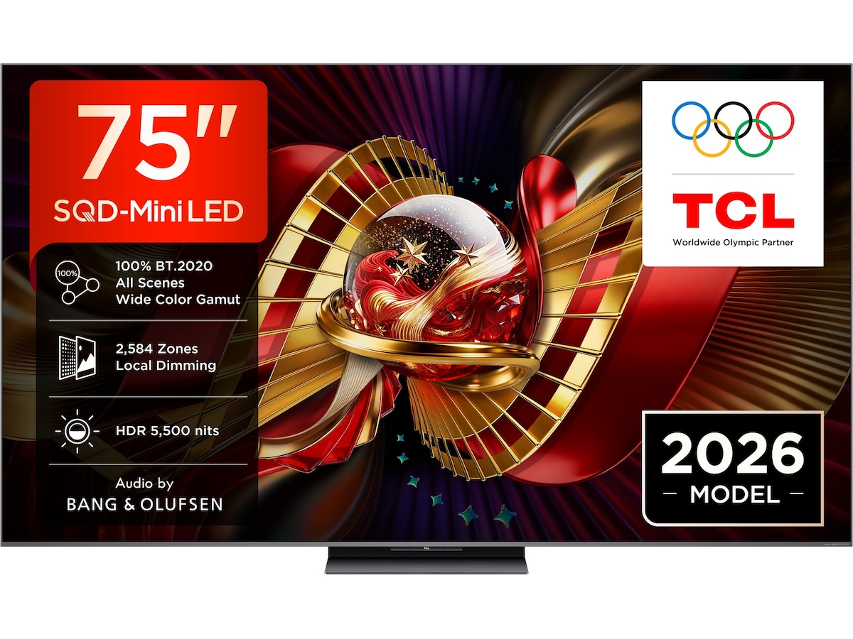 TCL C8L 75” SQD-Mini LED Smart TV (2026) 70 - 79 tommer TV