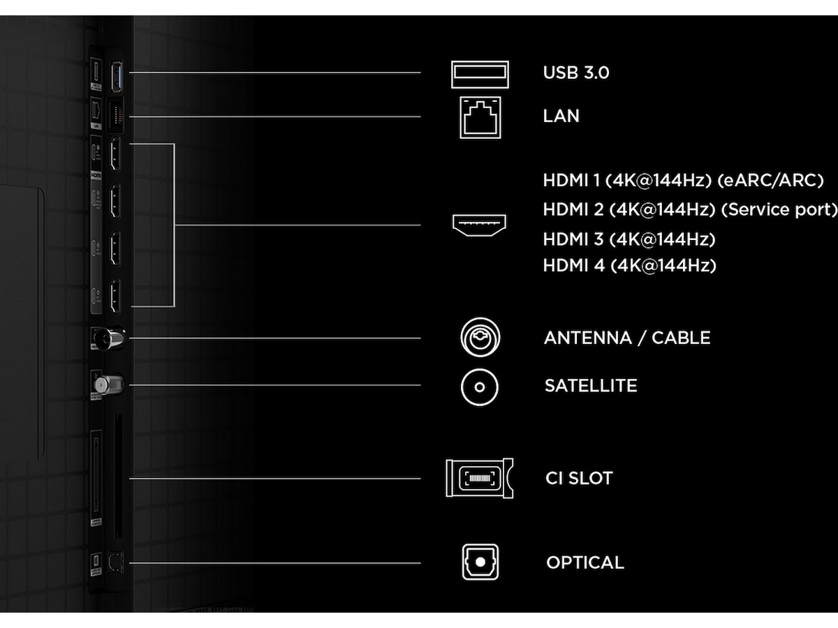 TCL C8L 85” SQD-Mini LED Smart TV (2026) Over 80 tommer TV