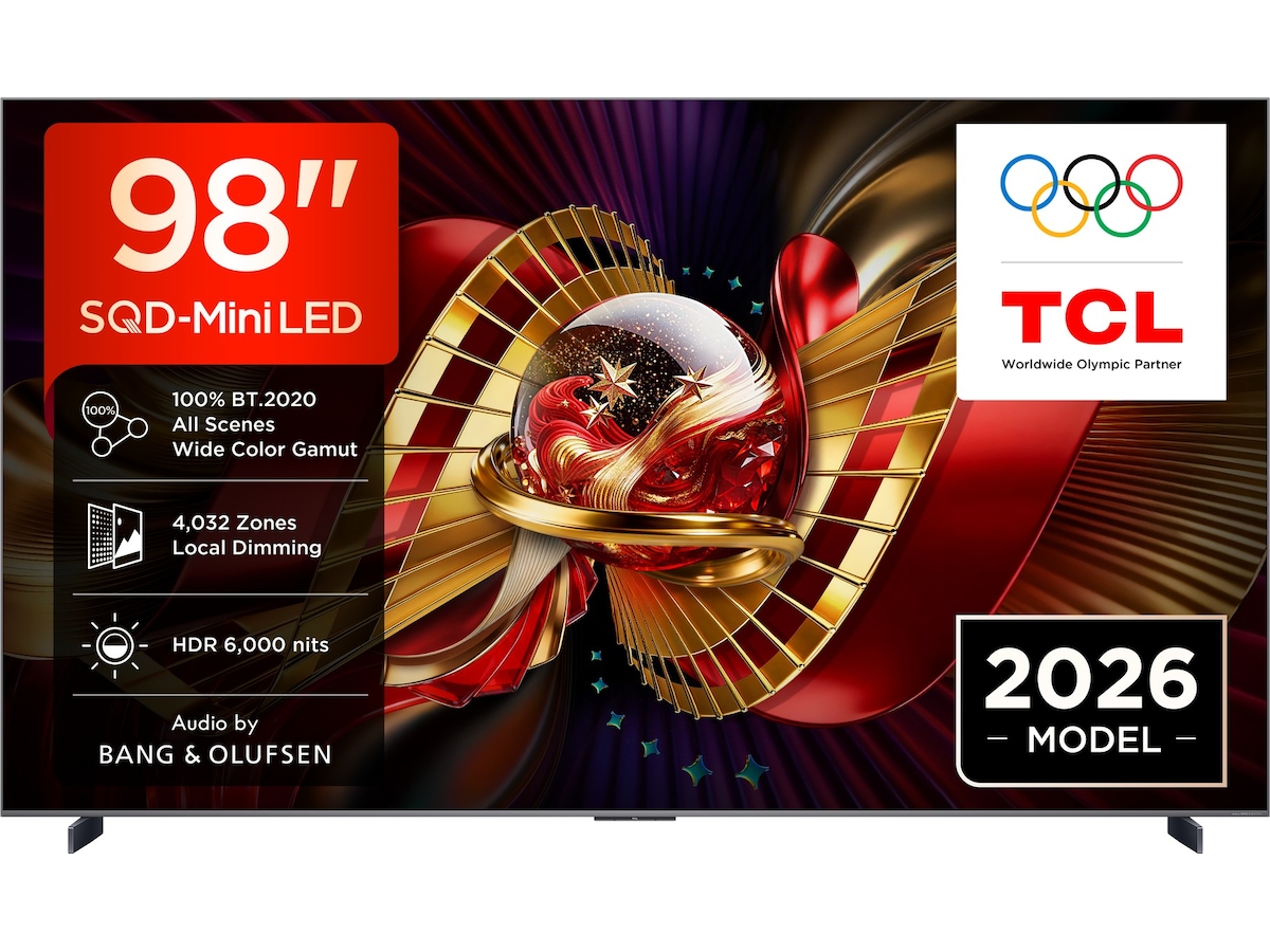 TCL C8L 98” SQD-Mini LED Smart TV (2026) Over 80 tommer TV