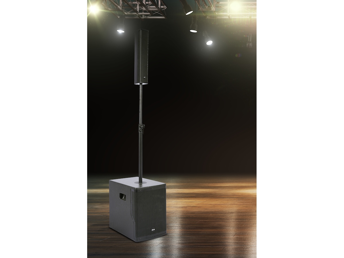 BLG Bluetooth PA-system 400W 2-vejs 10" Sub DSP 125dB Højttalere