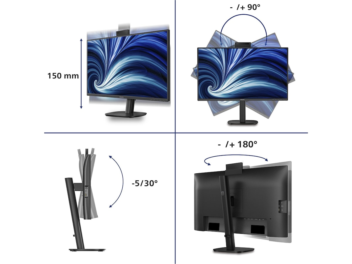 Philips 27" skærm 272B2U3601H/00 Skærme