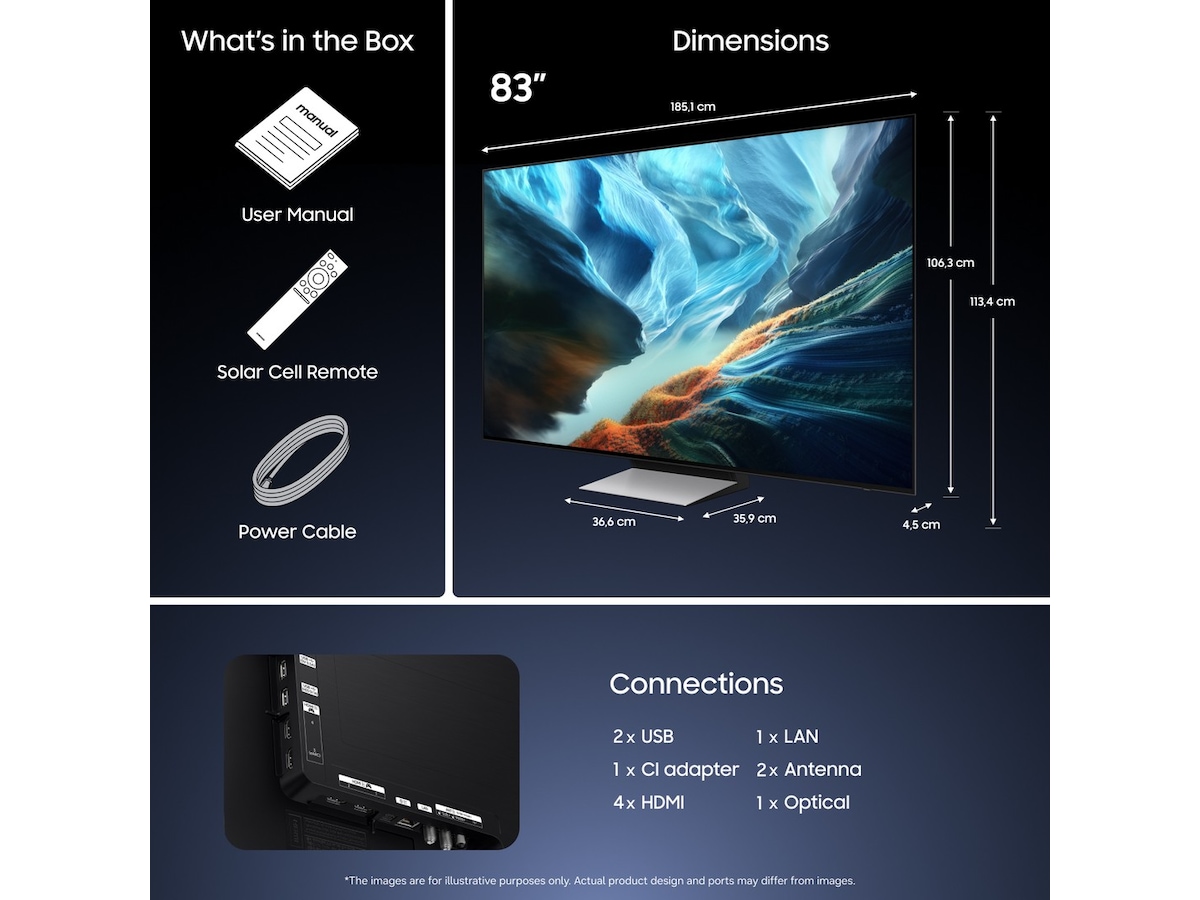 Samsung 83" OLED 4K Smart TV S90H (2026) Over 80 tommer TV