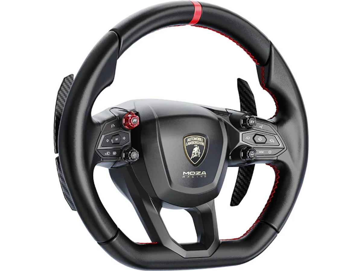 MOZA REVUELTO Lamborghini Sim Racing Wheel Rat og pedaler