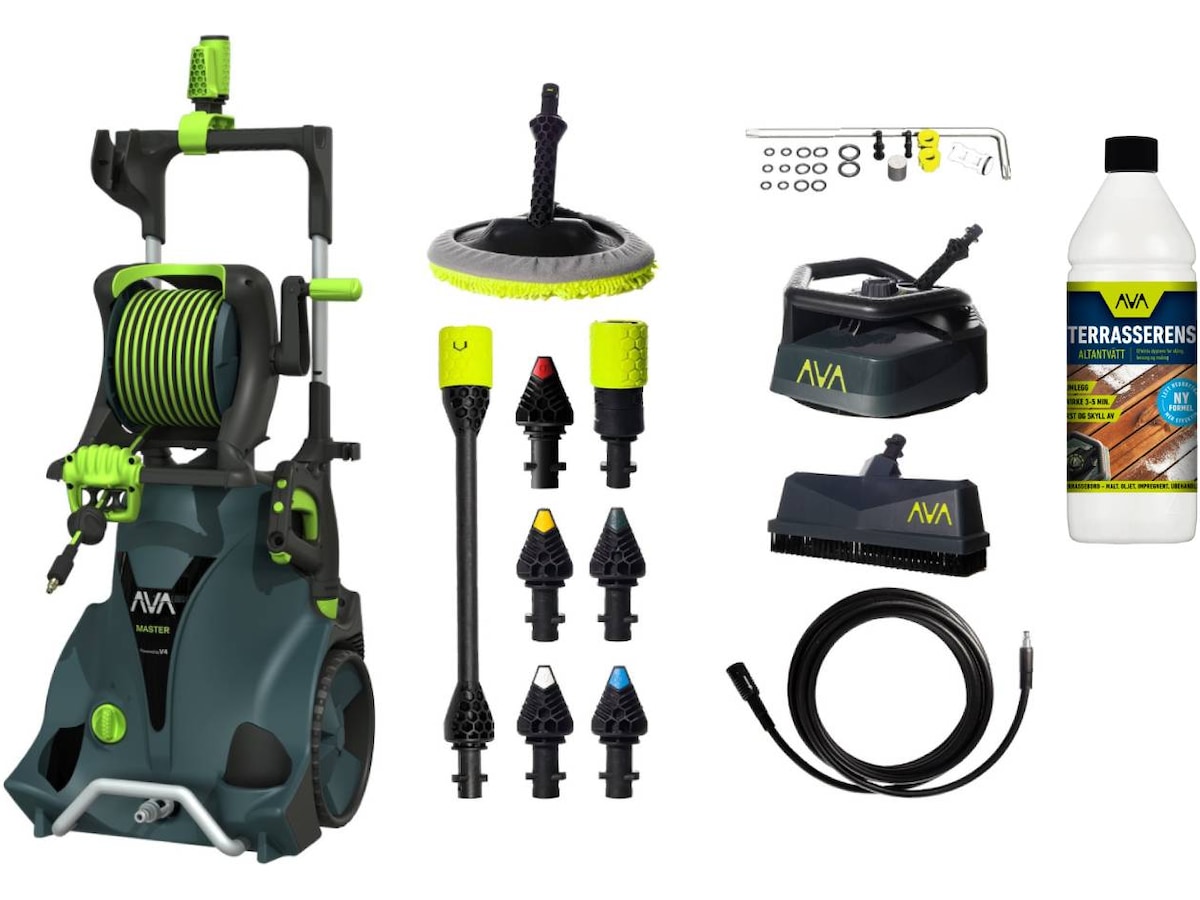 AVA Master 2.0 P80 Large Bundle + tilbehør Højtryksrensere