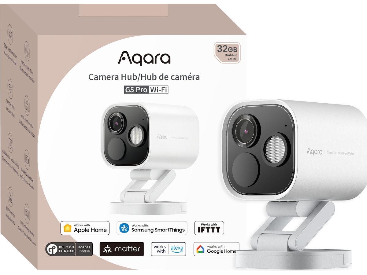 Aqara Smart Lock U200 Sæt (sort) + Camera Hub G5 Pro Elektroniske dørlåse