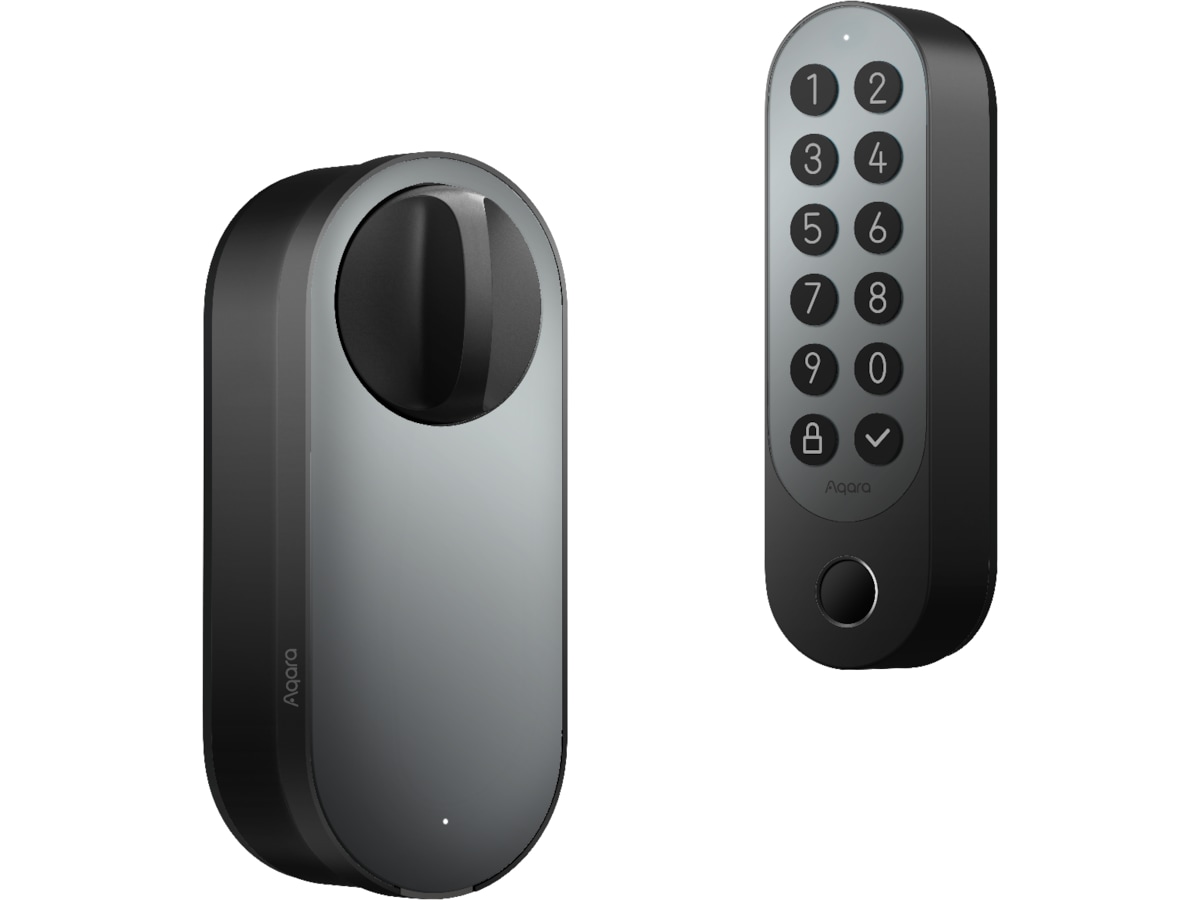 Aqara Smart Lock U200 Sæt (sort) + Camera Hub G5 Pro Elektroniske dørlåse