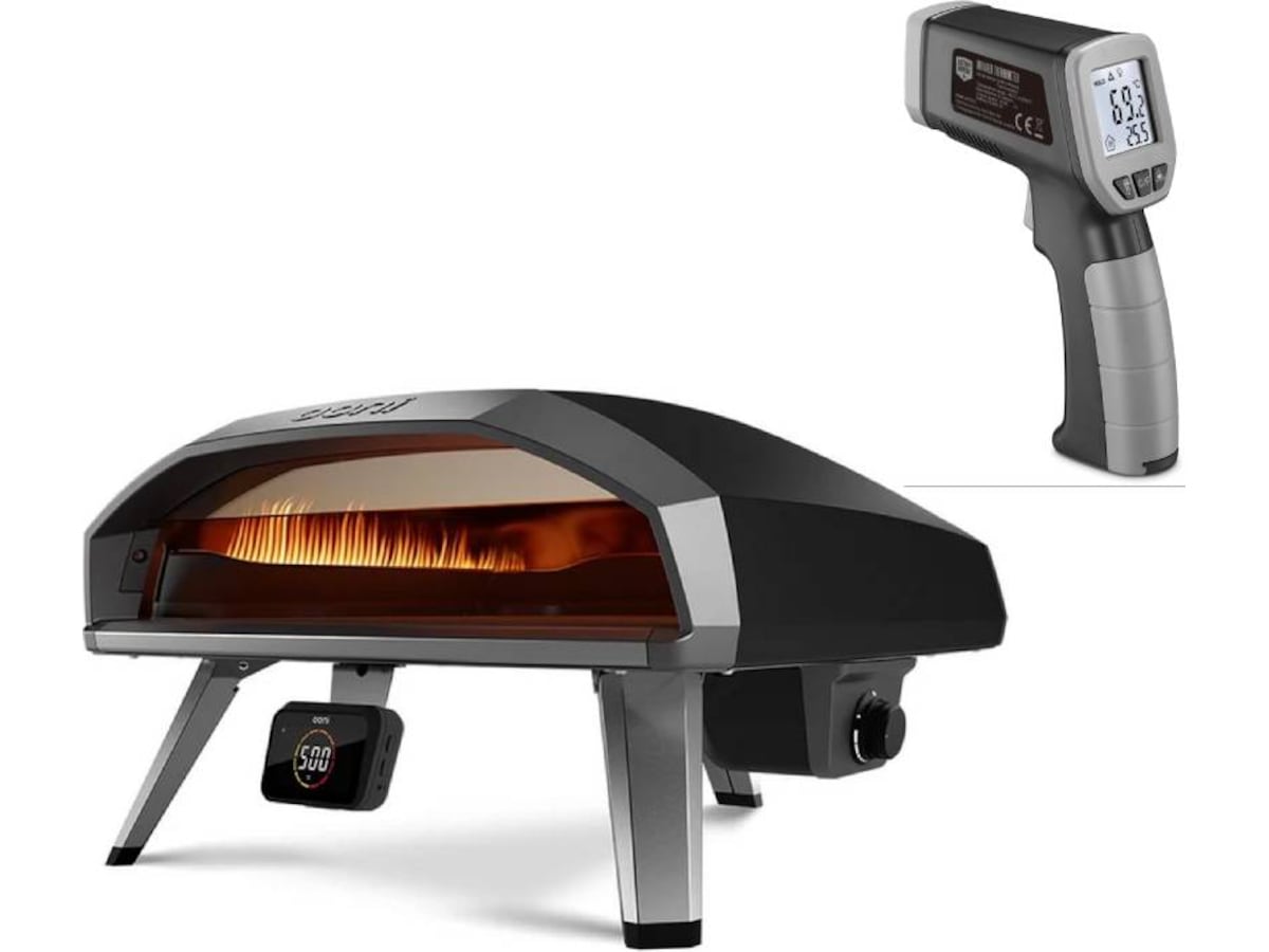 Ooni Koda 2 Pro 30mBar pizzaovn (sort) + termometer Pizzaovne