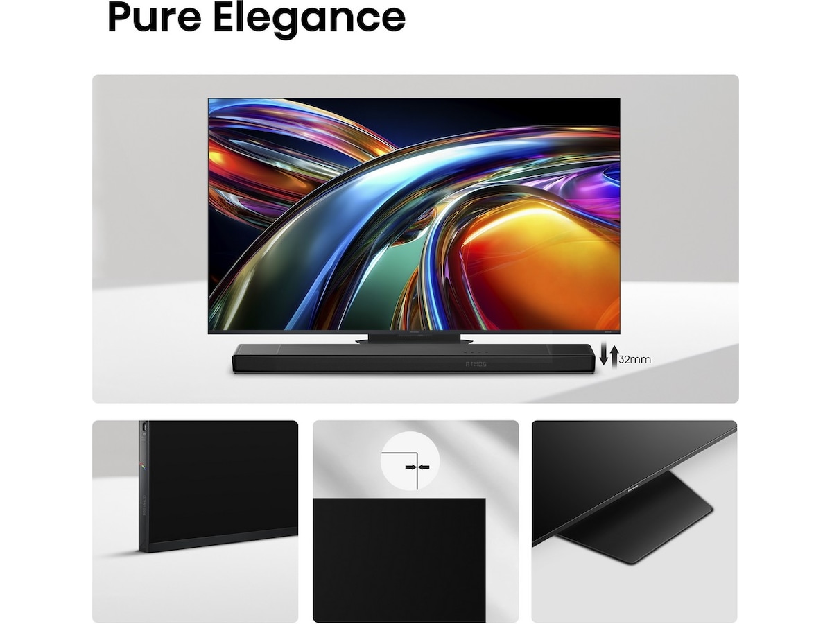 Hisense 75" UR9S RGB MiniLED 4K Smart TV (2026) 70 - 79 tommer TV