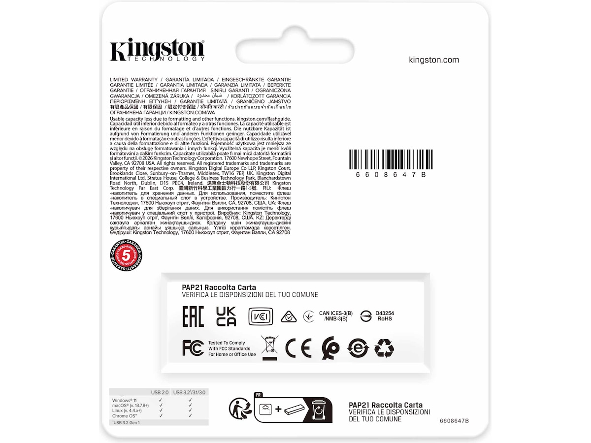 Kingston DataTraveler Exodia 512GB USB-Hukommelse