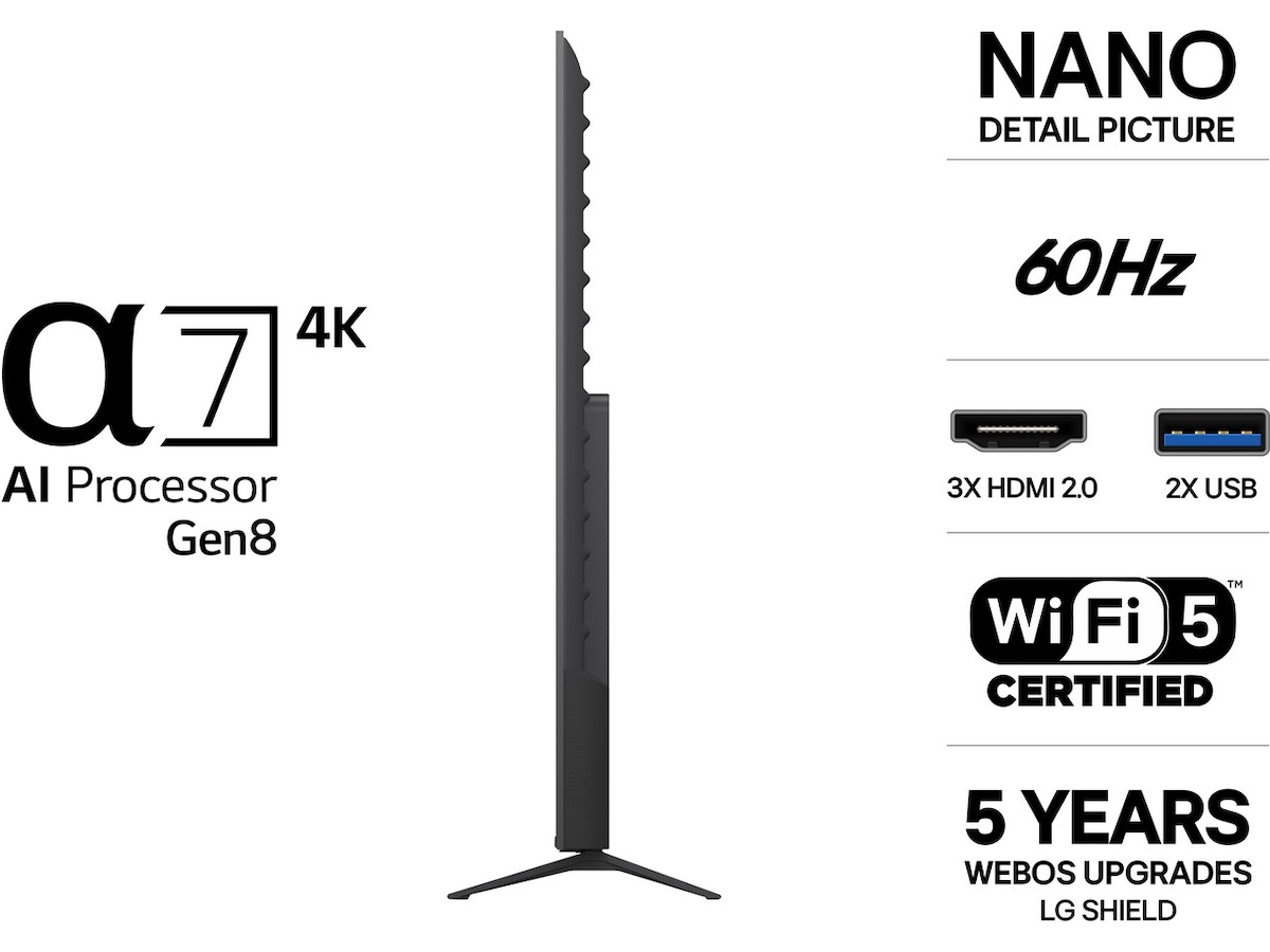 LG 75" NU90 Nano UHD Smart TV (2026) 70 - 79 tommer TV