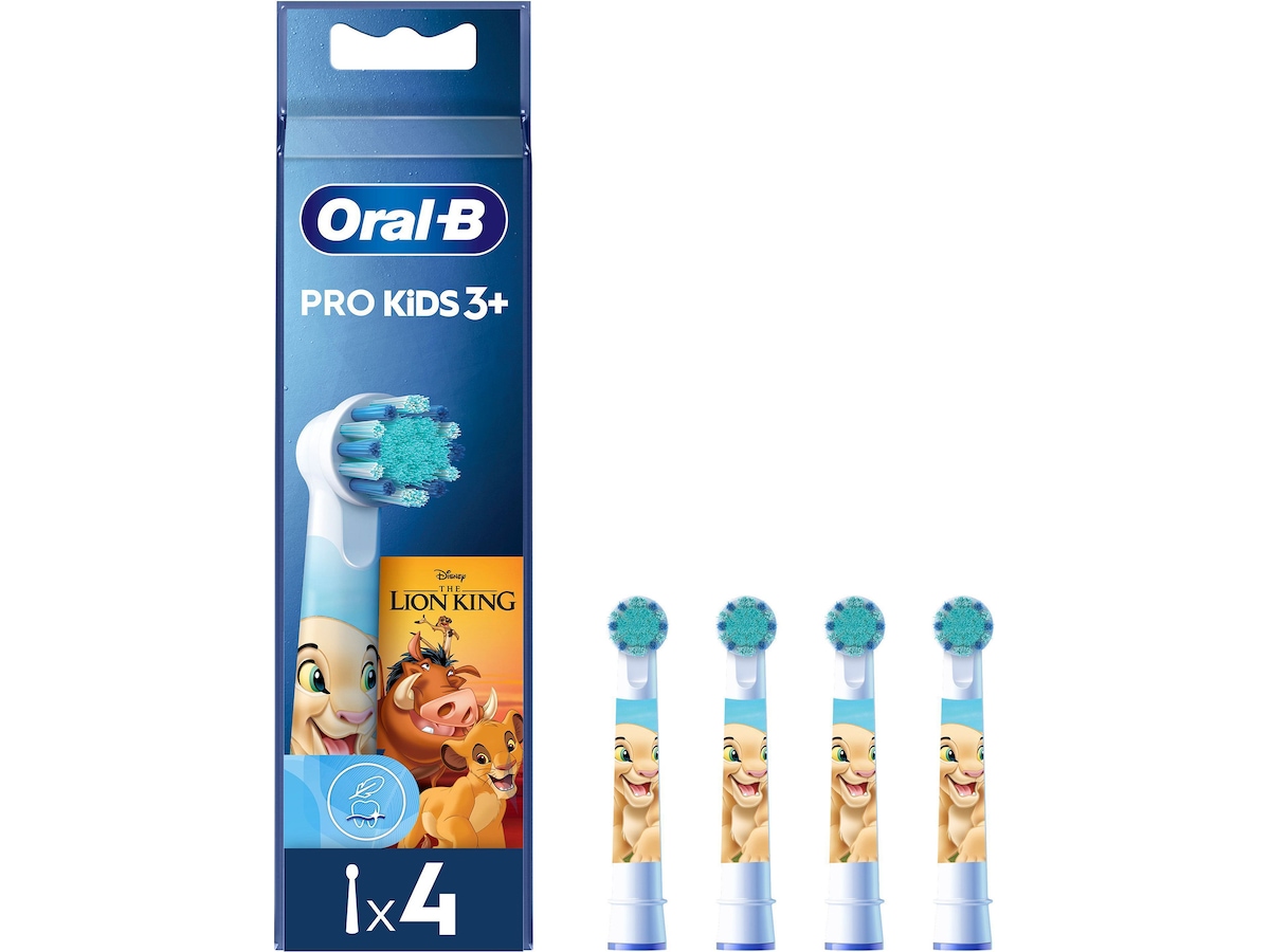 Oral-B Pro Kids børstehoveder Løvernes Konge, 4 stk Tandbørstehoveder