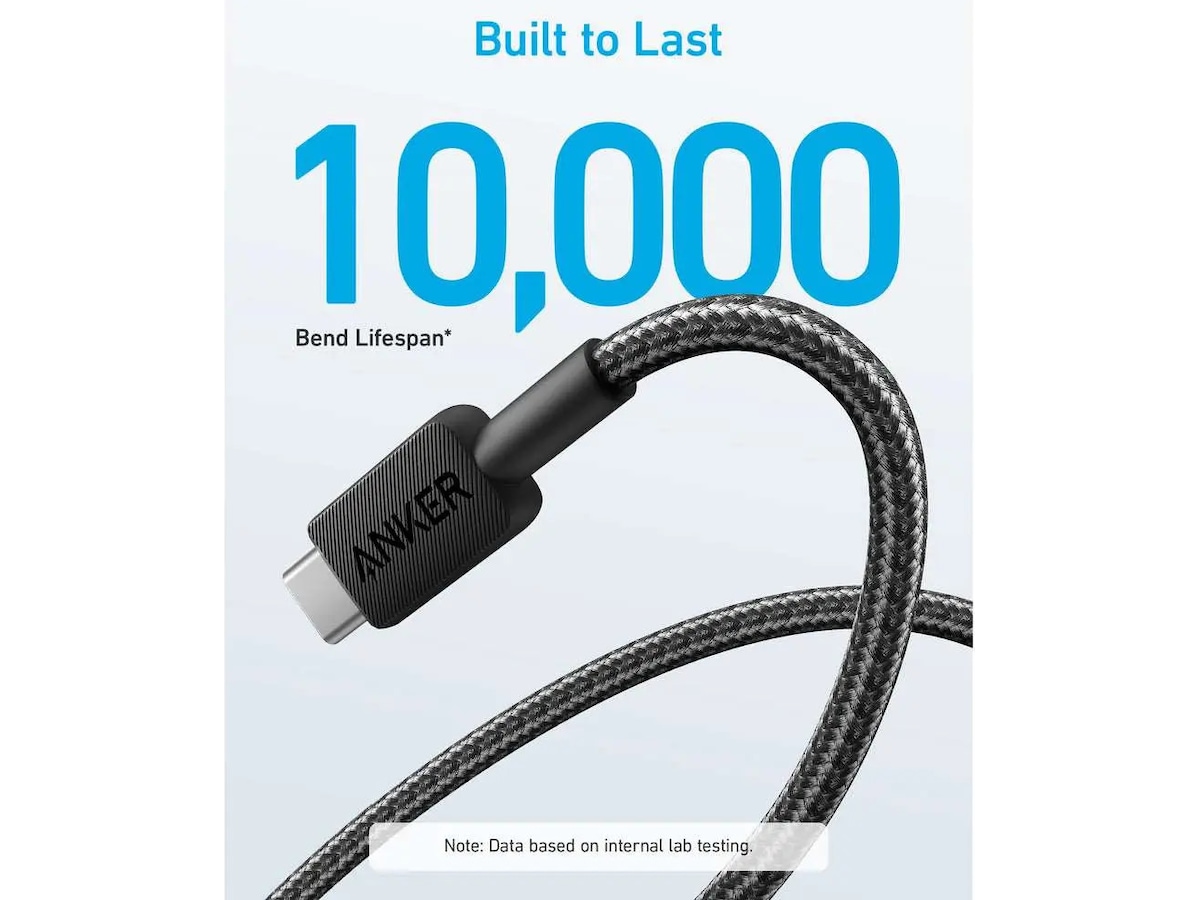 Anker 322 PowerLine USB-A til USB-C kabel 0,9m (hvid) USB-kabler