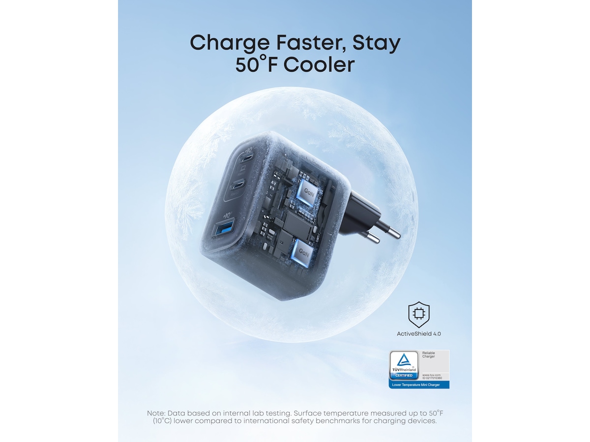 Anker Nano 70W Vægoplader (sort) Mobilopladere