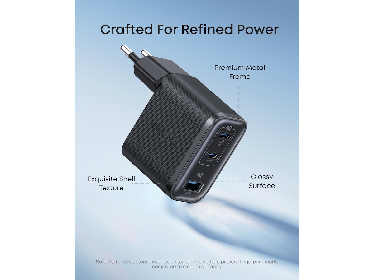 Anker Nano 70W Vægoplader (sort) Mobilopladere
