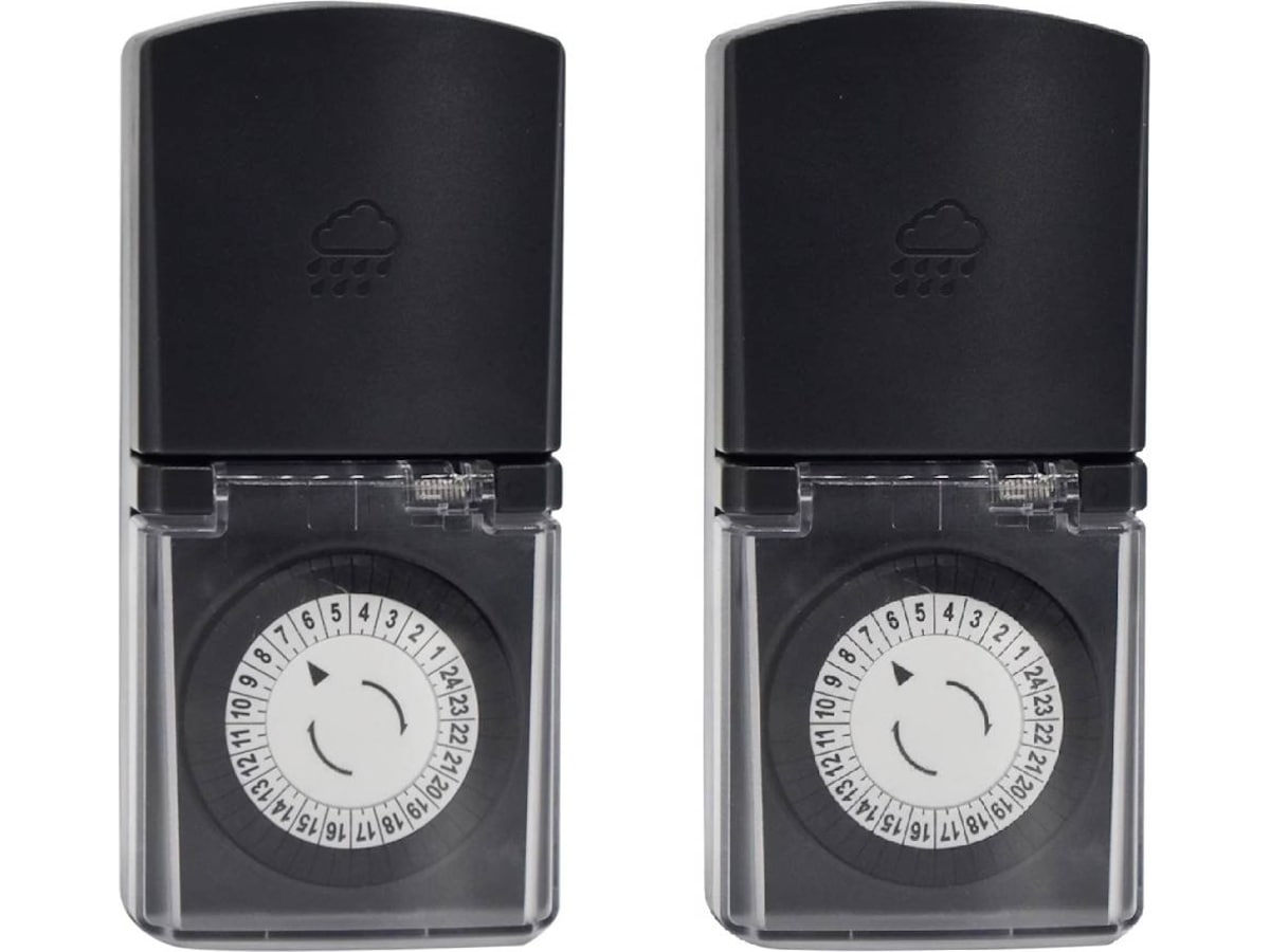 ON TIM 200 jordet timer udendørs 2-pack Strømkabler
