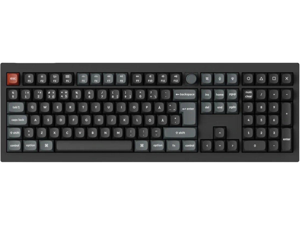 Keychron V6 Ultra 100% 8K Brown Trådløst Gamingtastatur Gamingkeyboard