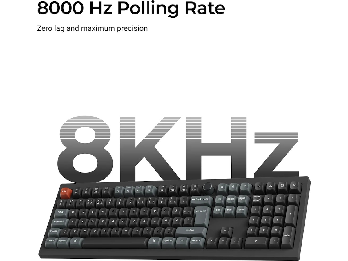 Keychron V6 Ultra 100% 8K Brown Trådløst Gamingtastatur Gamingkeyboard
