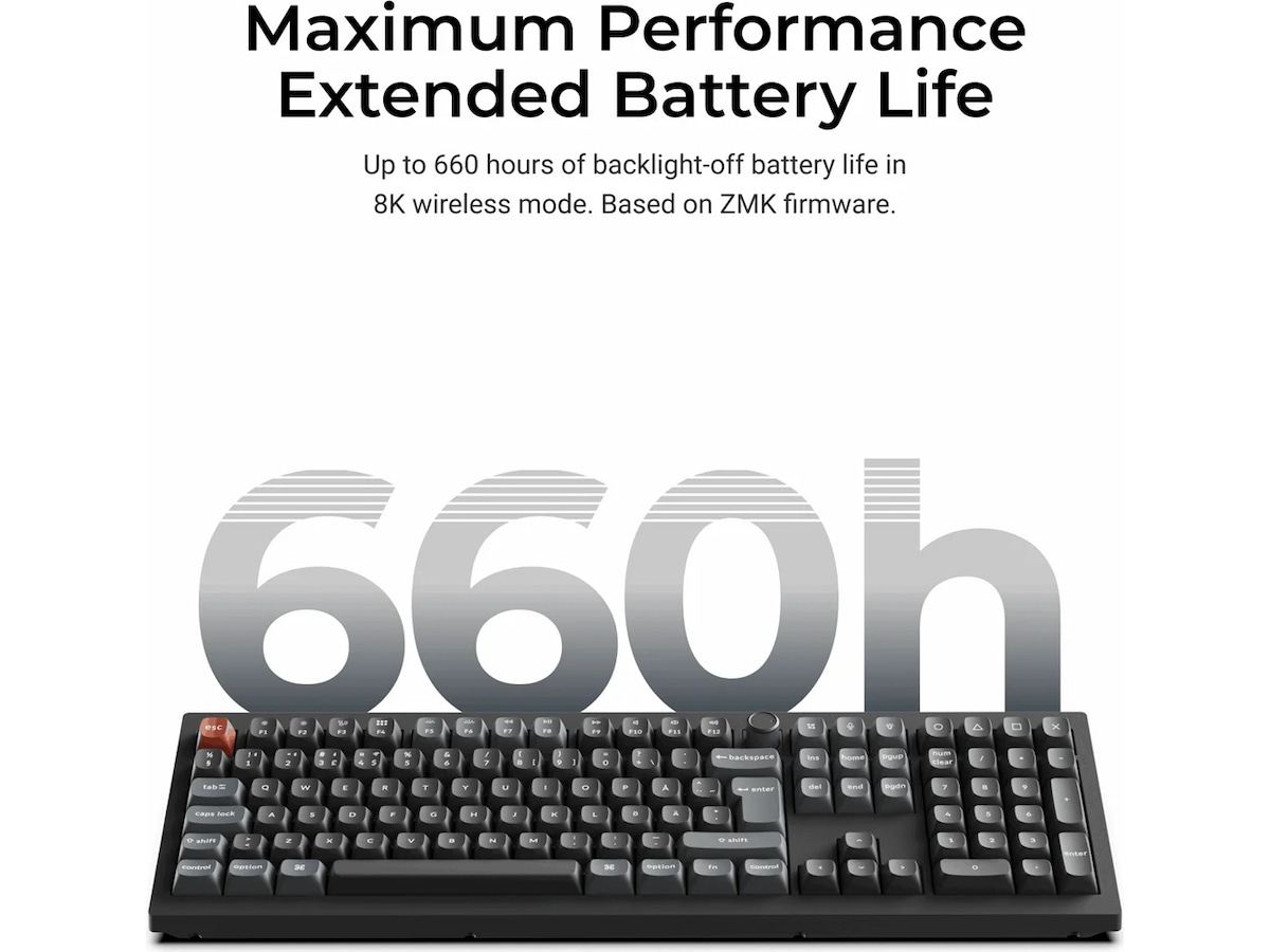 Keychron V6 Ultra 100% 8K Brown Trådløst Gamingtastatur Gamingkeyboard