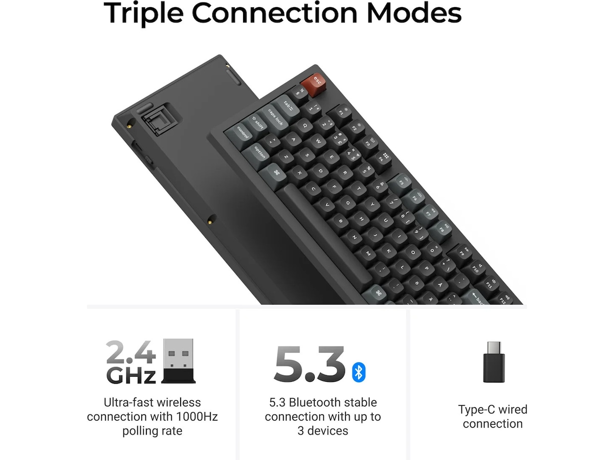 Keychron V6 Ultra 100% 8K Brown Trådløst Gamingtastatur Gamingkeyboard