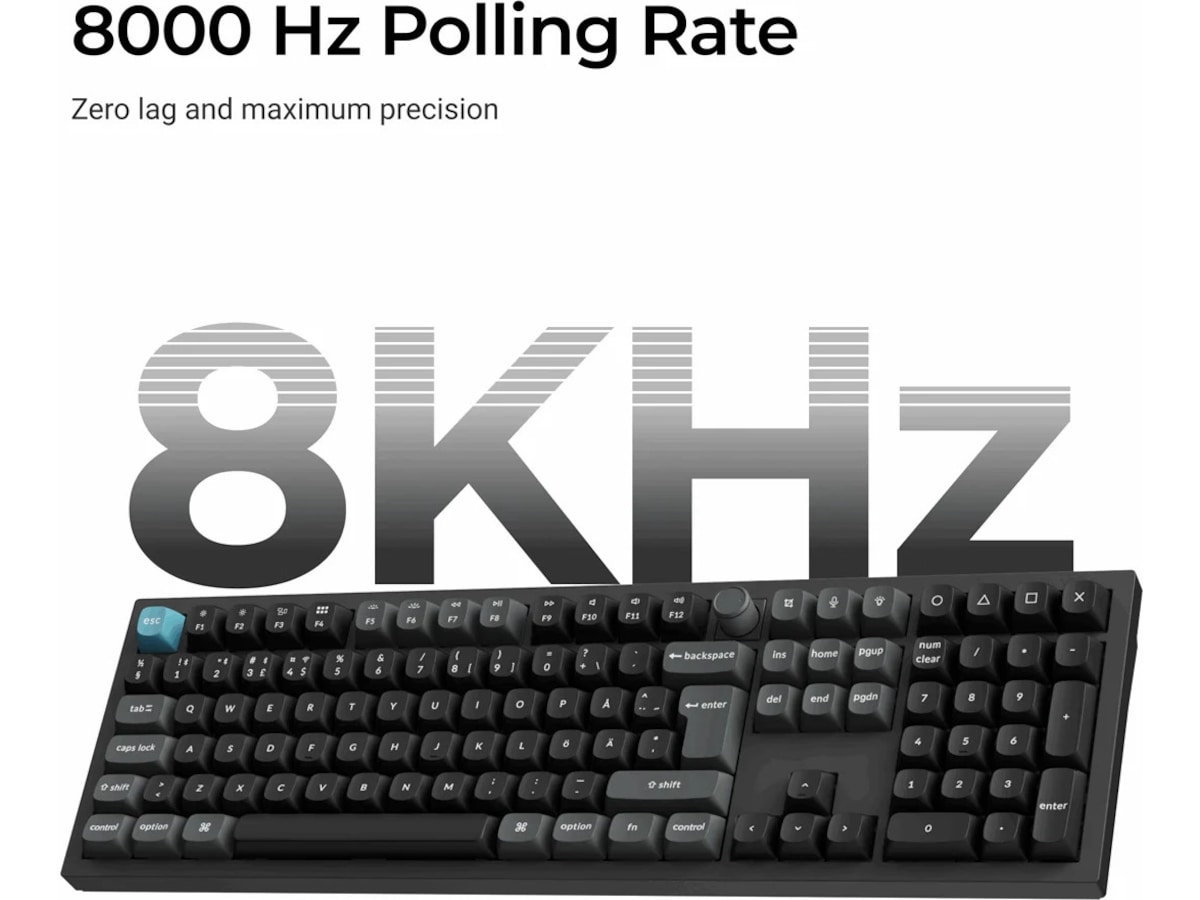 Keychron Q6 Ultra 100% 8K Red Trådløst Gamingtastatur Gamingkeyboard