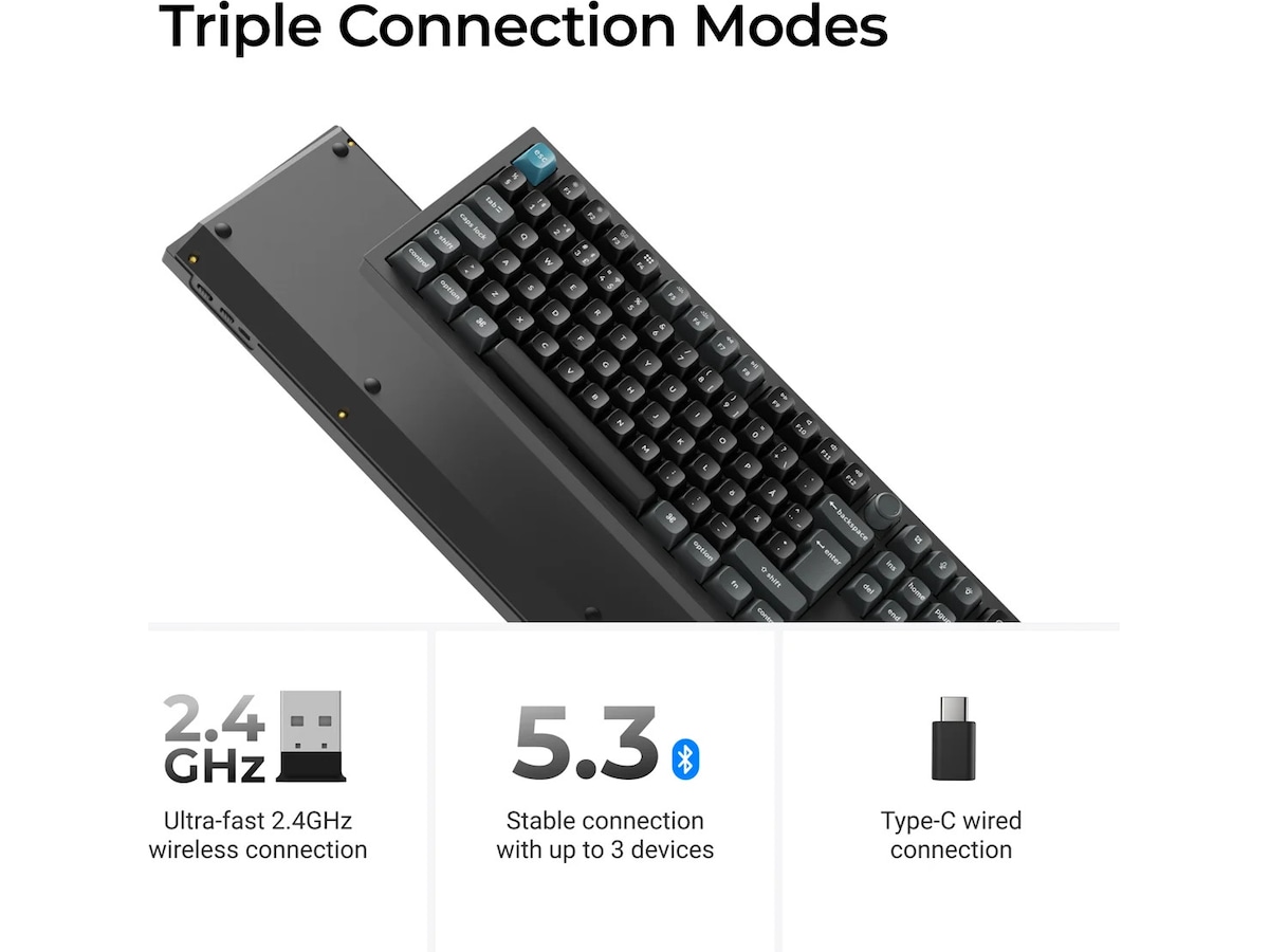 Keychron Q6 Ultra 100% 8K Red Trådløst Gamingtastatur Gamingkeyboard
