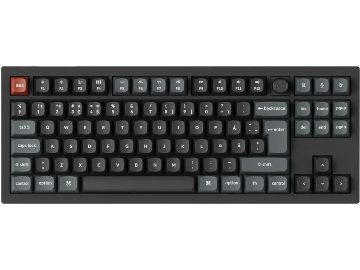 Keychron V3 Ultra 80% 8K Brown Trådløst Gamingtastatur Gamingkeyboard