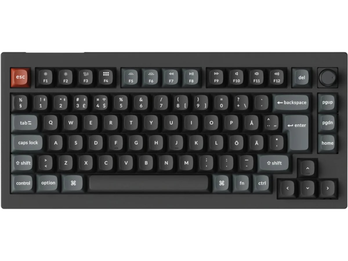 Keychron V1 Ultra 75% 8K Red Trådløst Gamingtastatur Gamingkeyboard