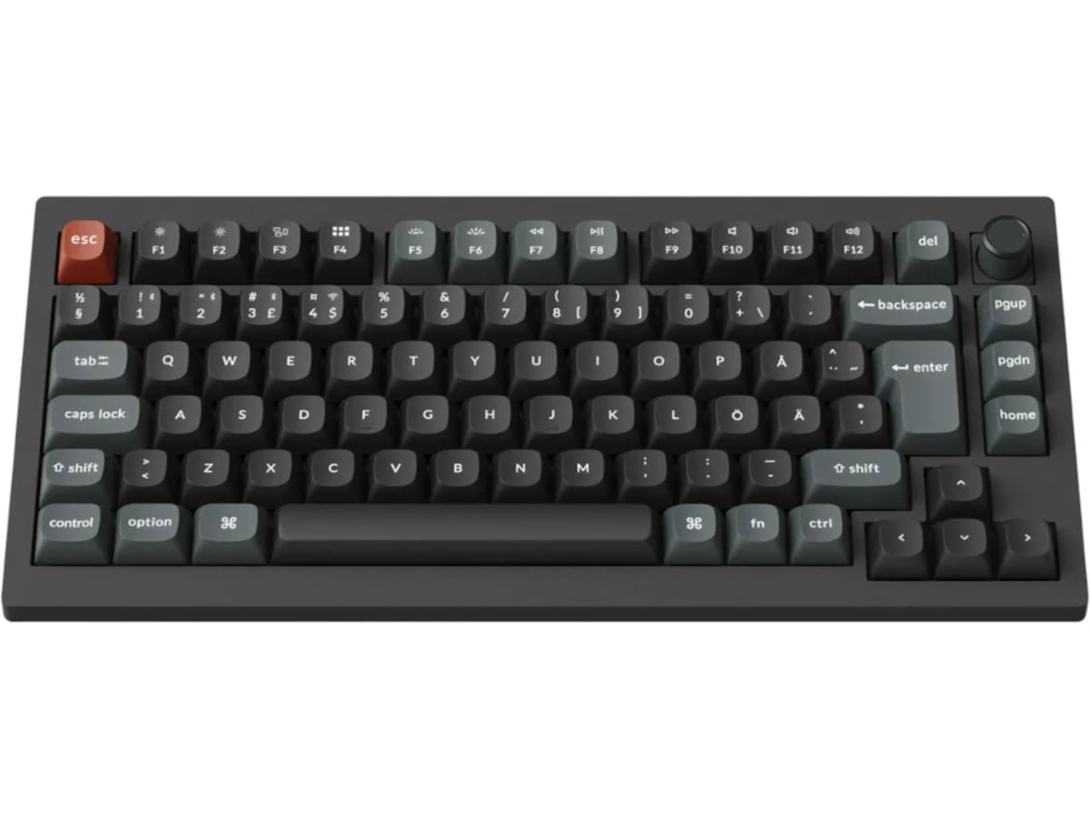 Keychron V1 Ultra 75% 8K Red Trådløst Gamingtastatur Gamingkeyboard