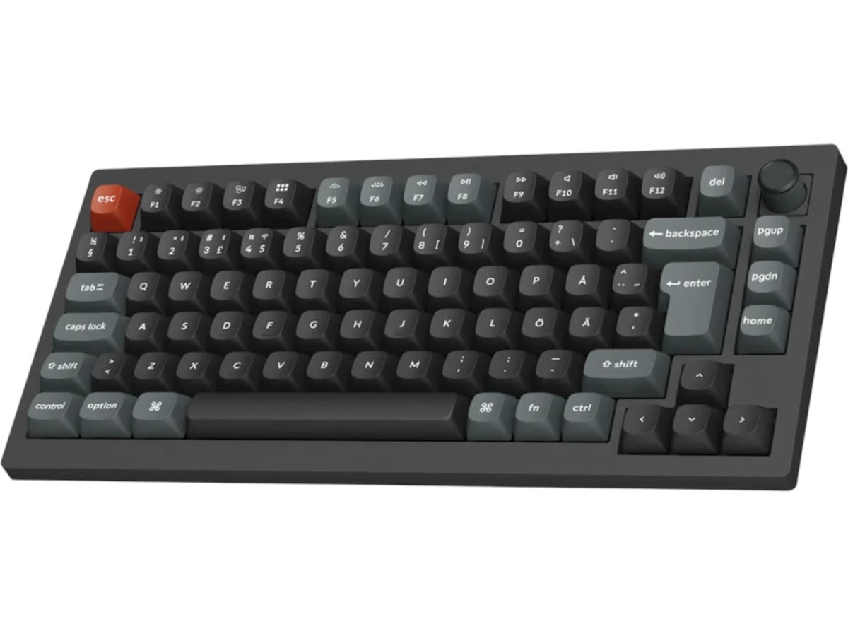 Keychron V1 Ultra 75% 8K Red Trådløst Gamingtastatur Gamingkeyboard