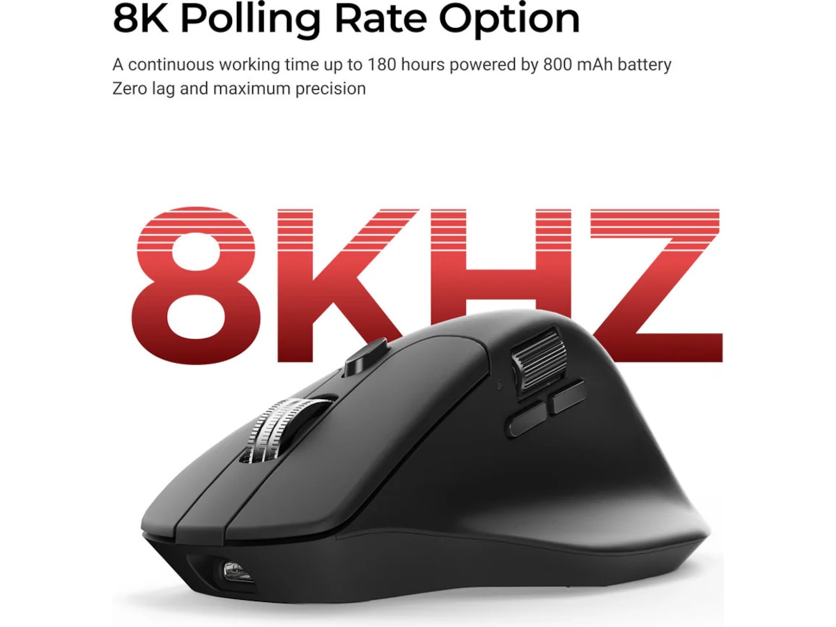 Keychron M6 trådløs optisk mus (hvidt) Mus