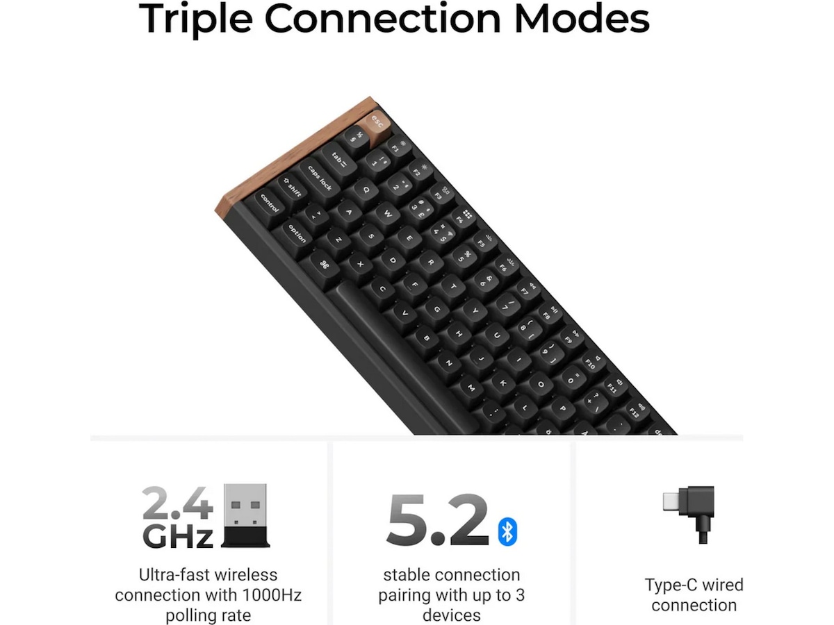 Keychron K4 HE SE Trådløst Gamingtastatur (hvid) Gamingkeyboard