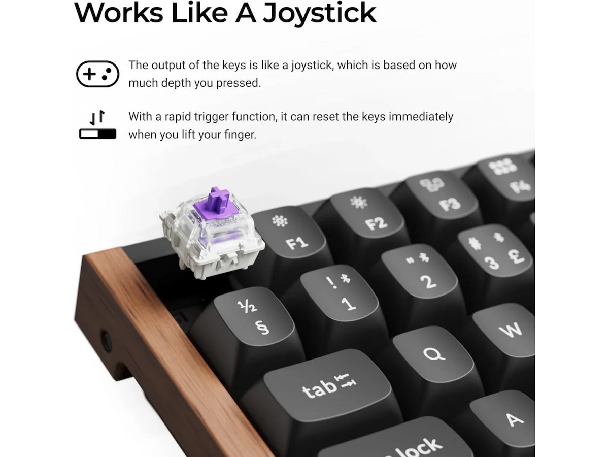 Keychron K4 HE SE Trådløst Gamingtastatur (hvid) Gamingkeyboard