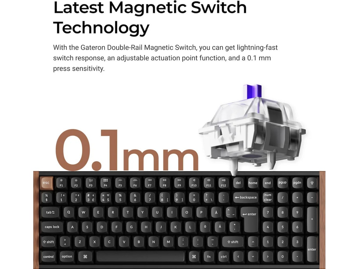 Keychron K4 HE SE Trådløst Gamingtastatur (hvid) Gamingkeyboard