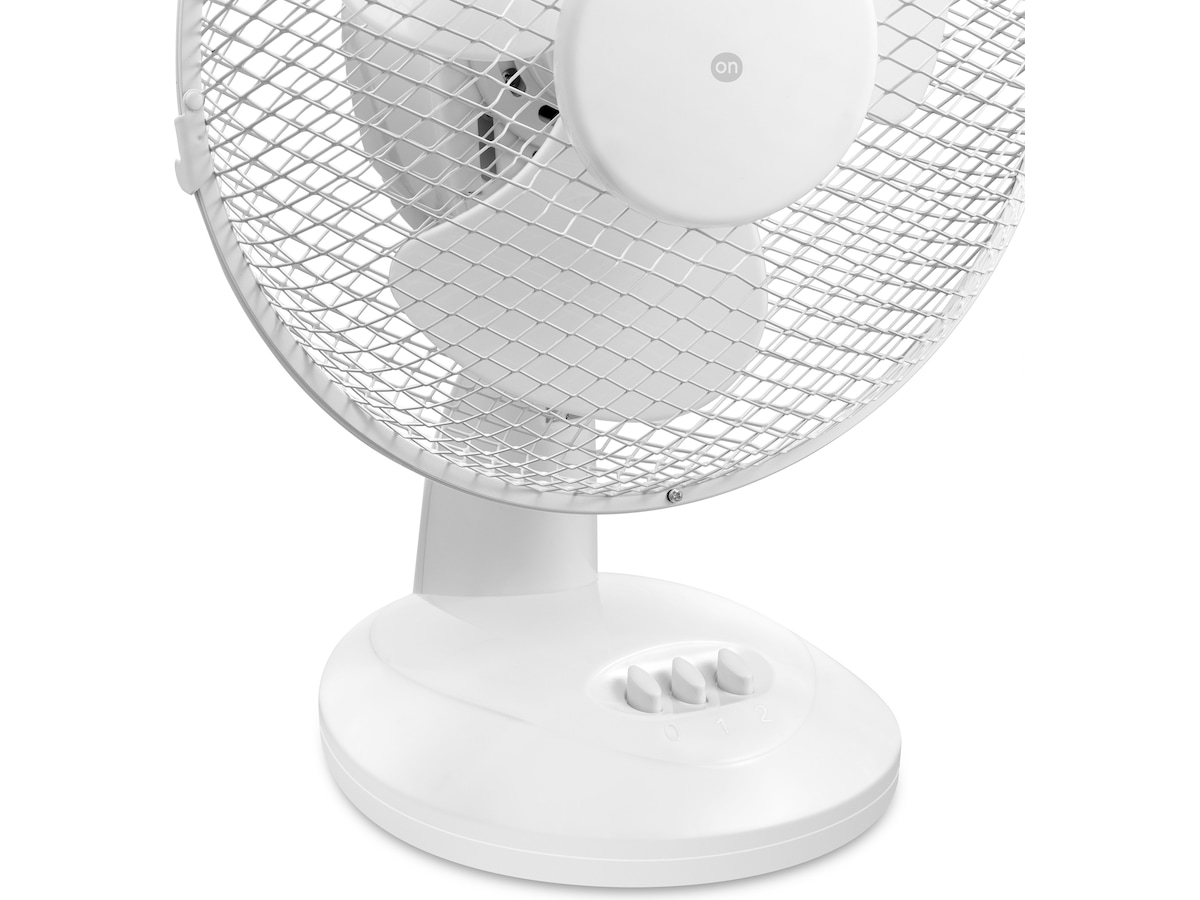 ON Bordventilator 20 cm 2 hastigheder (hvid) Ventilatorer og varmluftovne