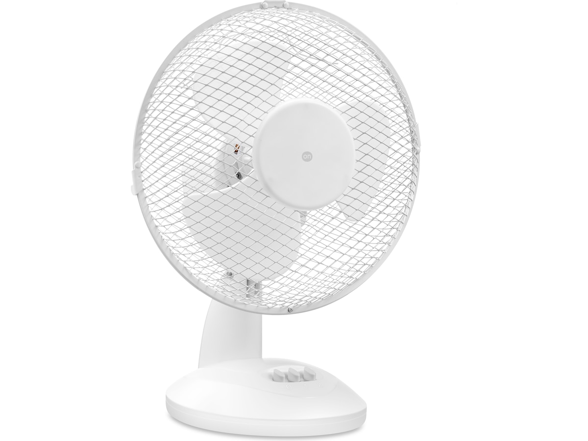 ON Bordventilator 20 cm 2 hastigheder (hvid) Ventilatorer og varmluftovne