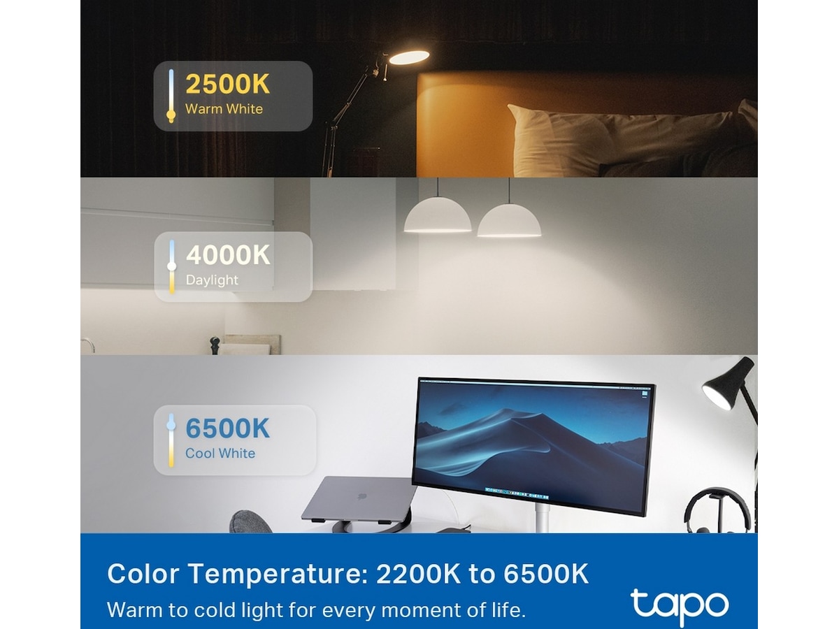 TP-Link Tapo L535E Smart lyspære 3-pack LED-pærer & elpærer