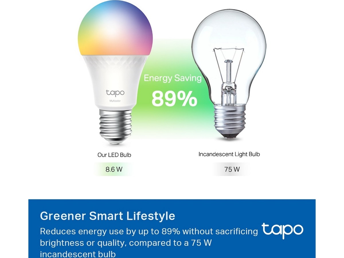 TP-Link Tapo L535E Smart lyspære 3-pack LED-pærer & elpærer
