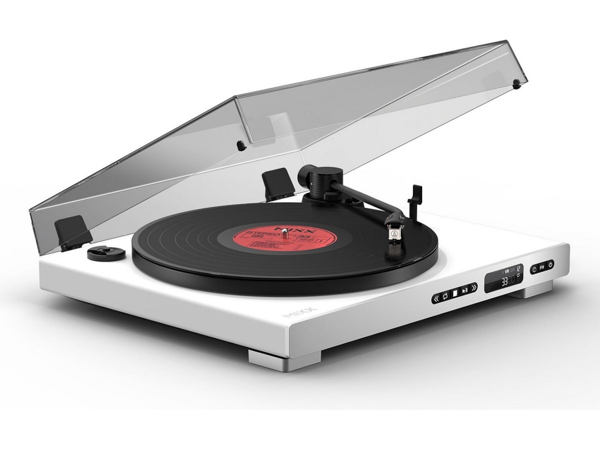 MIXX Analog Plus Vinyl og CD-afspiller (hvid) Pladespiller
