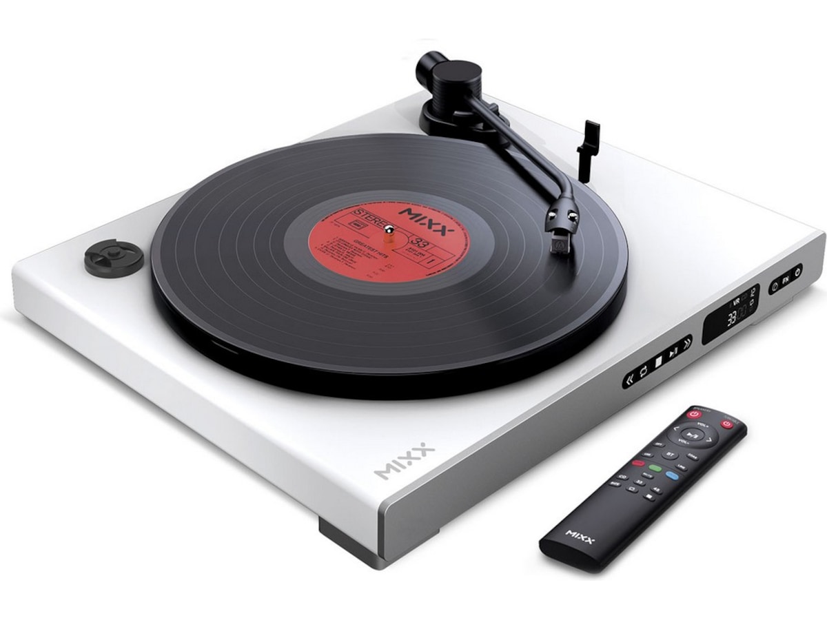 MIXX Analog Plus Vinyl og CD-afspiller (hvid) Pladespiller
