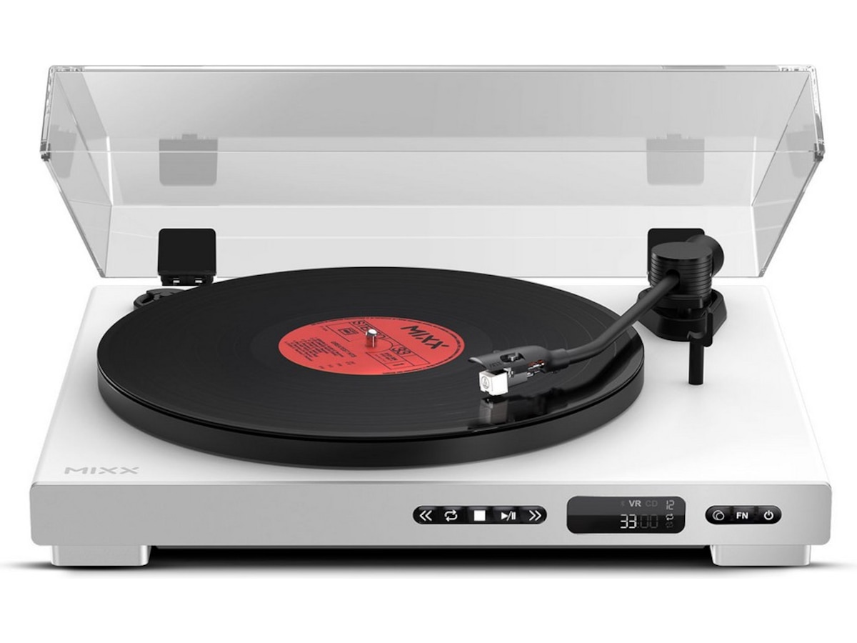 MIXX Analog Plus Vinyl og CD-afspiller (hvid) Pladespiller