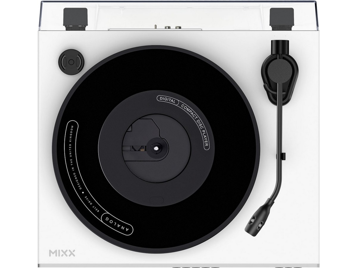 MIXX Analog Plus Vinyl og CD-afspiller (hvid) Pladespiller