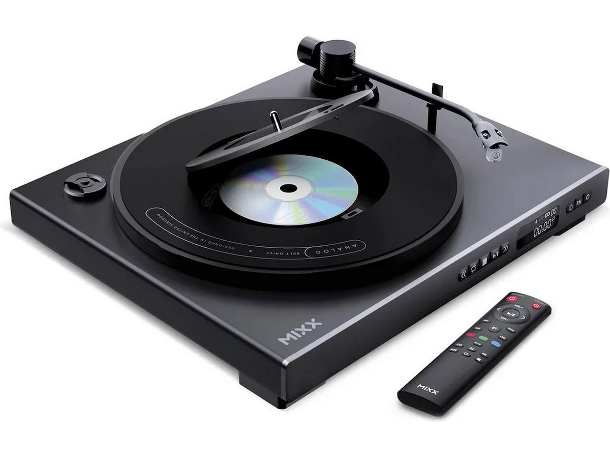 MIXX Analog Plus Vinyl og CD-afspiller (sort) Pladespiller