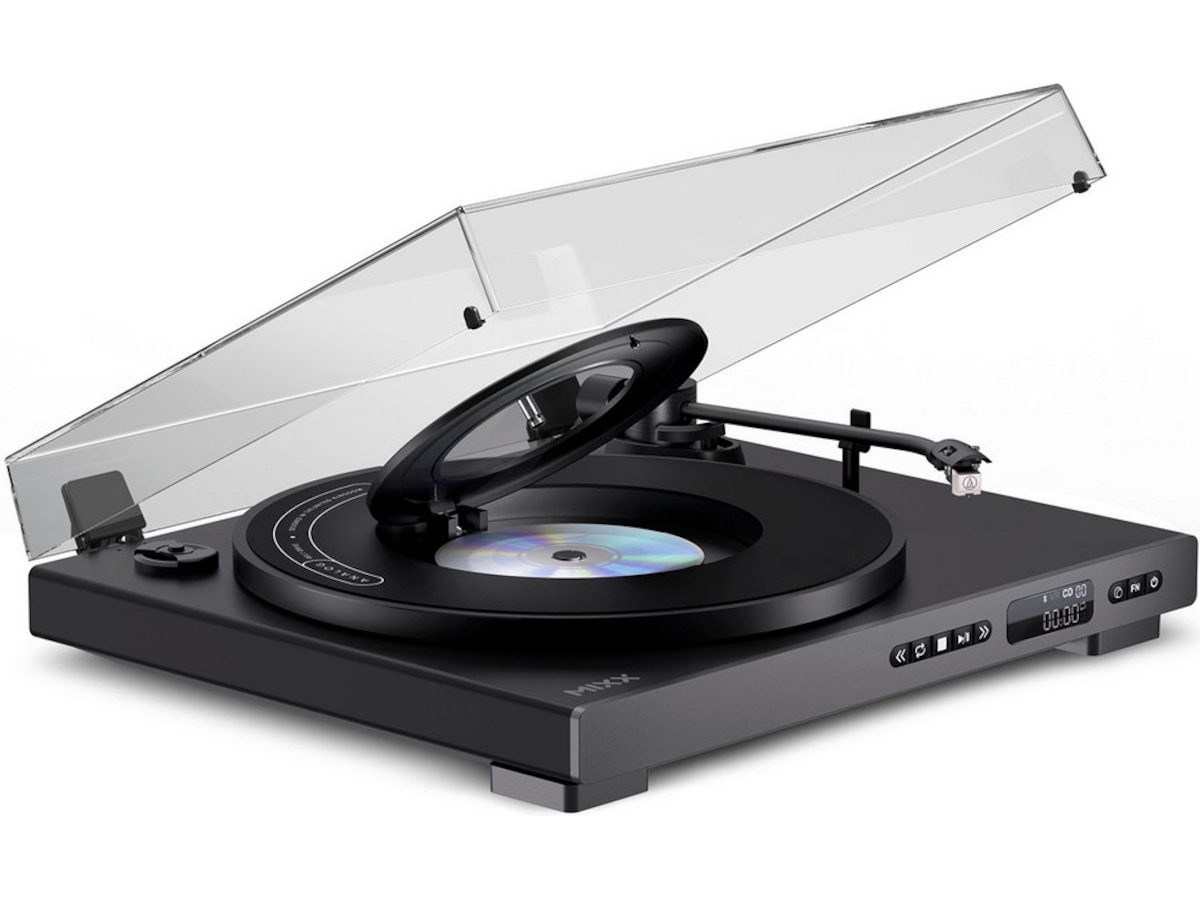 MIXX Analog Plus Vinyl og CD-afspiller (sort) Pladespiller