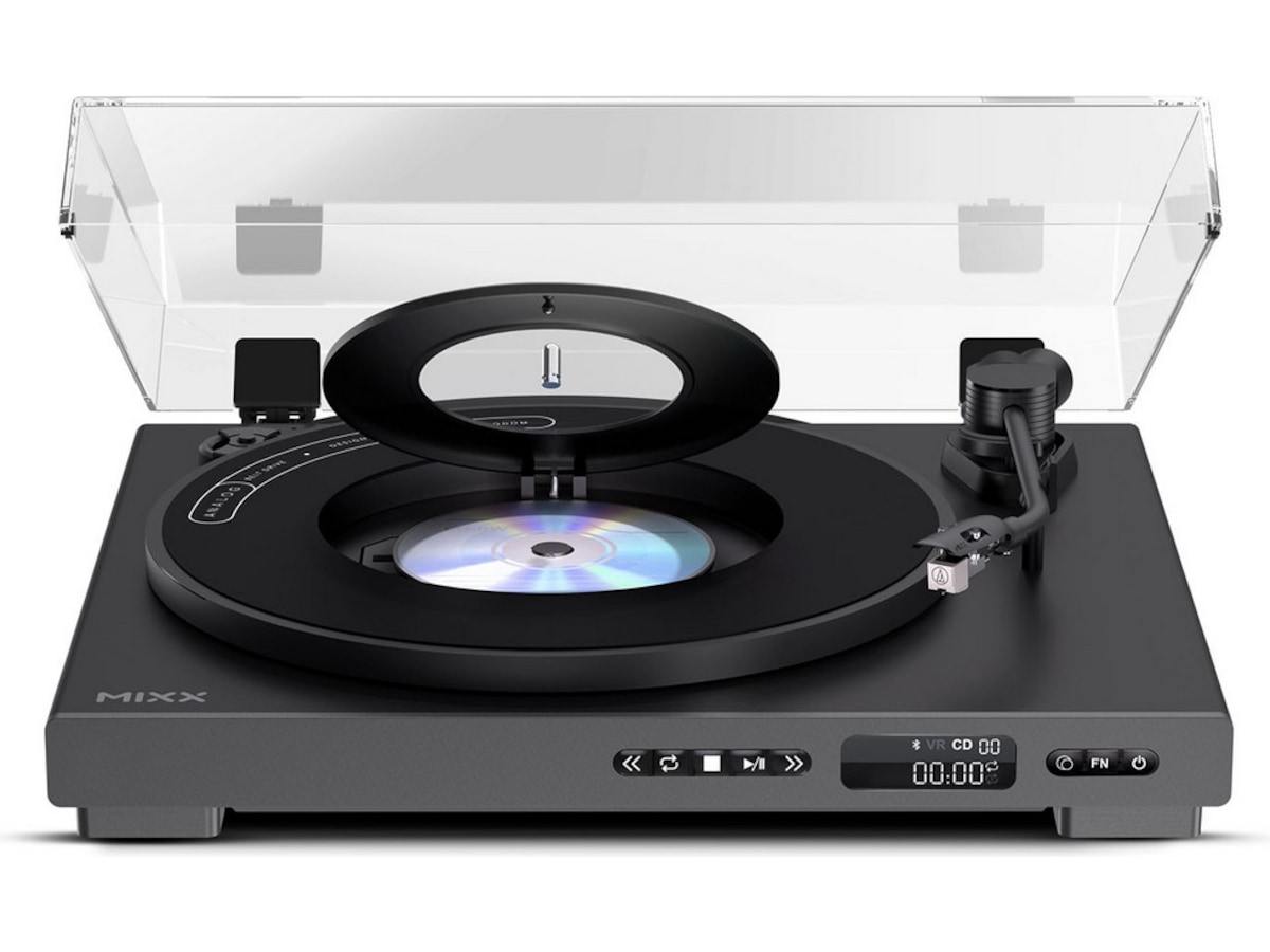 MIXX Analog Plus Vinyl og CD-afspiller (sort) Pladespiller