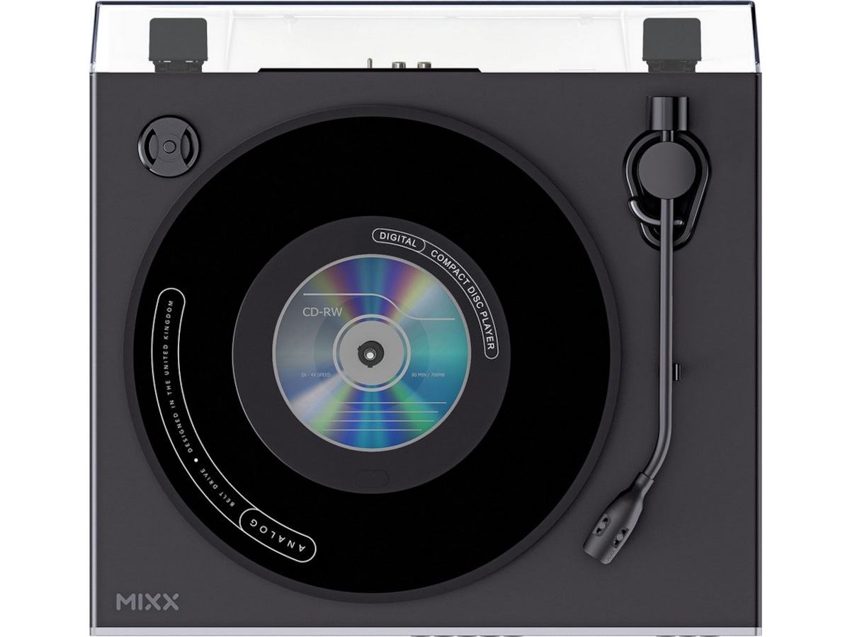 MIXX Analog Plus Vinyl og CD-afspiller (sort) Pladespiller