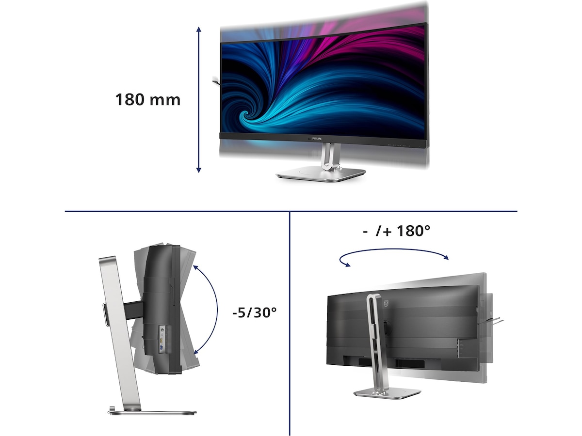 Philips 34" curved skærm 34B2U5900C/00 Skærme