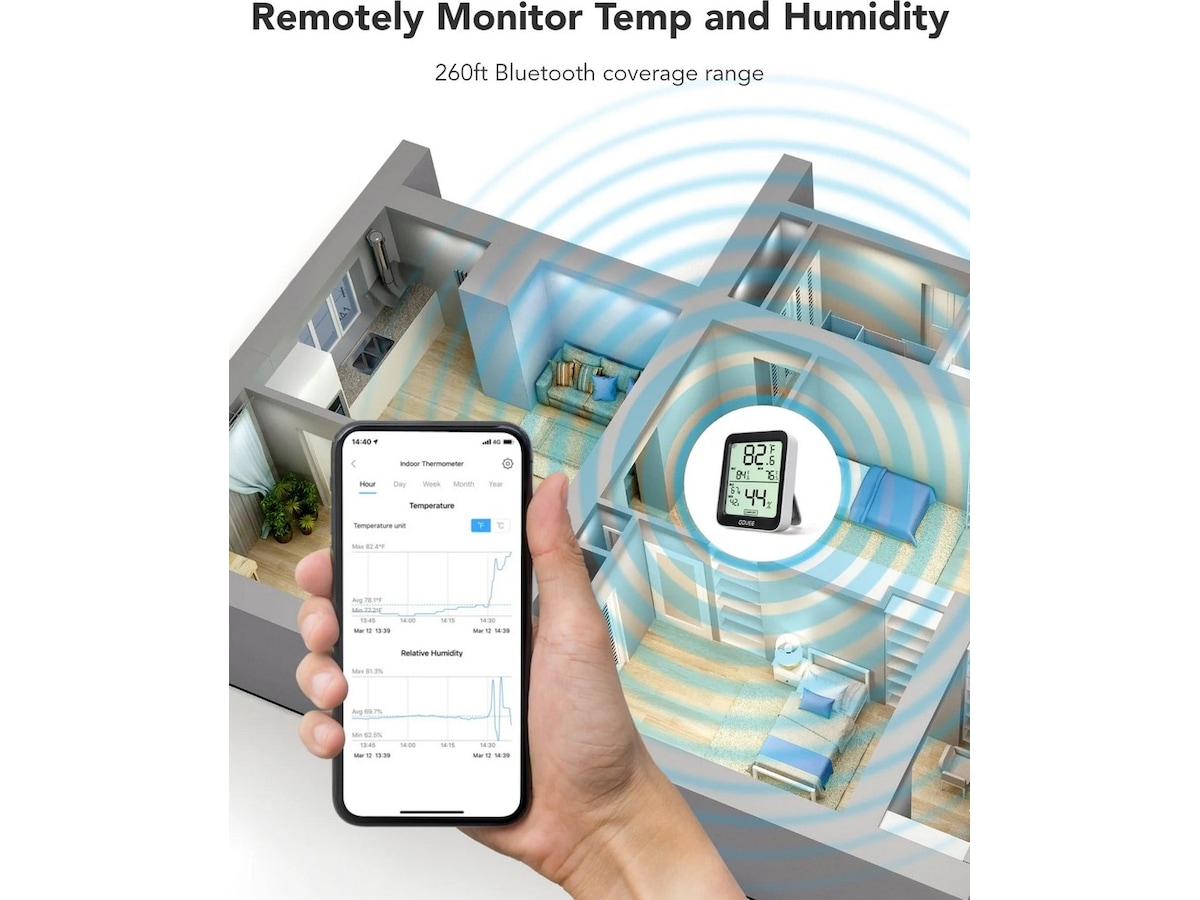 Govee Bluetooth Termometer Hygrometer H5075 Vejrstationer